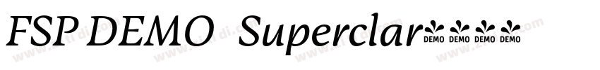 FSP DEMO   Superclar字体转换
